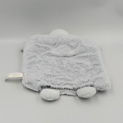 Doudou plat marionnette ours bleu PERLE KALOO