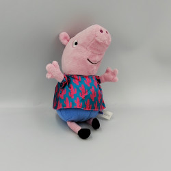 Doudou cochon rose bleu cactus PEPPA PIG