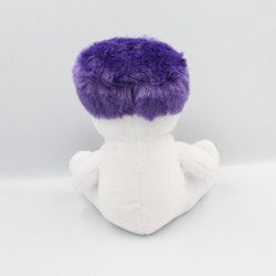 Doudou cerf elan renne blanc bleu Noël PASSION BEAUTE 2017