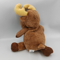 Doudou peluche elan renne cerf marron beige KOHL'S CARES 