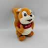 Peluche écureuil marron pull rouge CAP'A