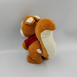 Peluche écureuil marron pull rouge CAP'A
