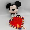 Doudou peluche Mickey mouchoir rouge jaune bleu DISNEY PTS TOMMY