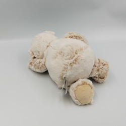 Doudou ours beige blanc tout doux z'animoos HISTOIRE D'OURS