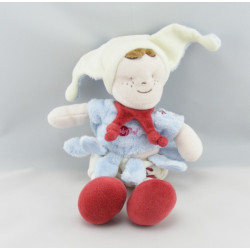 Doudou 1 ere poupée fille elfe robe pétale rose BABY NAT