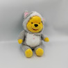 Doudou peluche Winnie l'ourson déguisé en chat gris DISNEY NICOTOY