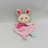 Doudou plat lapin rose Trop Mignon Kawaii BABY NAT