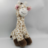 Peluche girafe marron écru blanc ZDT ACTION