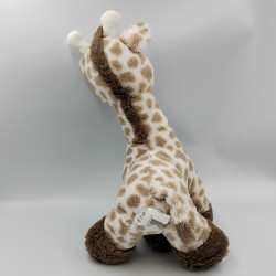 Peluche girafe marron écru blanc ZDT ACTION