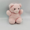 Ancienne peluche ours rose PREMAMAN