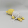 Doudou musical léopard jaune blanc MOTS D'ENFANTS