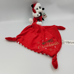 Doudou Mickey rouge Noël My First Christmas mouchoir DISNEY BABY
