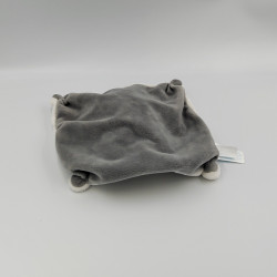 Doudou plat carré ours blanc gris CHICCO