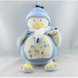 Doudou pingouin bleu blanc Youpik NICOTOY