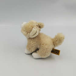 Peluche chat beige blanc LIVING NATURE