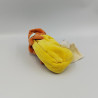 Doudou lion jaune orange bleu mouchoir cabane Baby nat