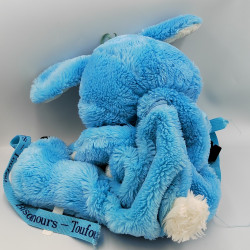 Peluche sac à dos Bisounours lapin bleu Toufou CARE BEARS