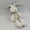 Doudou et compagnie lapin blanc gris taupe j'aime mon doudou