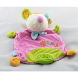 Doudou plat dentition souris rose ahoy BABYSUN
