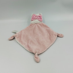 Doudou plat chat blanc rose Marie Les Aristochats DISNEY BABY