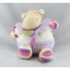 Doudou et compagnie marionnette hippopotame Léo mauve escargot
