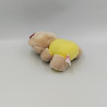 Ancienne peluche ours beige jaune pois PLAY MAKERS