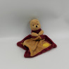 Doudou plat winnie beige rouge bordeaux Celebrating DISNEY NICOTOY