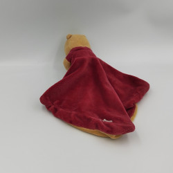Doudou plat winnie beige rouge bordeaux Celebrating DISNEY NICOTOY