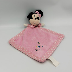 Doudou plat minnie rose pois coccinelle DISNEY (taché)