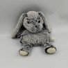 Doudou peluche micro ondable bouillotte lapin gris