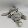 Doudou peluche micro ondable bouillotte lapin gris