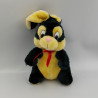 Ancienne peluche lapin vert jaune CP INTERNATIONAL