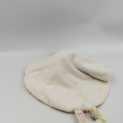 Doudou plat souris rose blanc Myrtille et Capucine MOULIN ROTY
