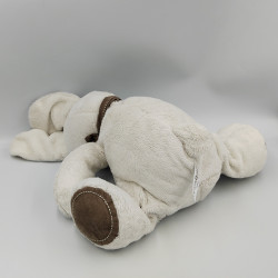 Doudou lapin blanc foulard beige gris SIMBA TOYS NICOTOY 32 cm