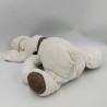 Doudou lapin blanc foulard beige gris SIMBA TOYS NICOTOY 32 cm