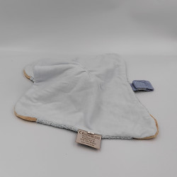 Doudou plat ours bleu fusée NATTOU