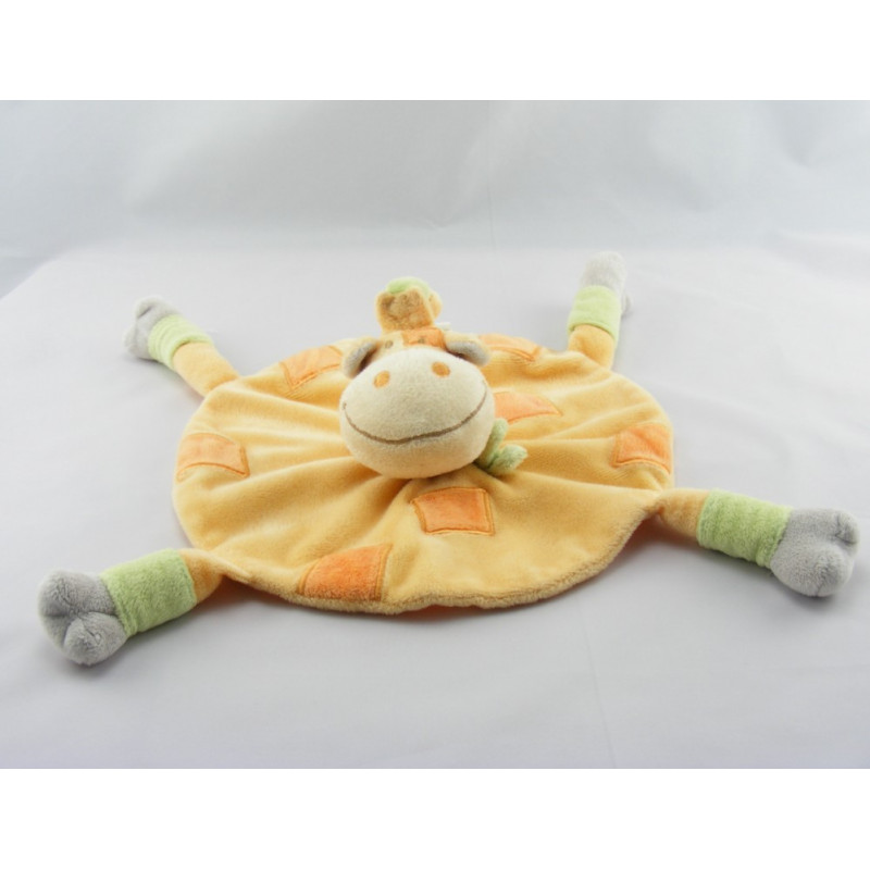 Doudou chameau dromadaire jaune vert KIMBALOO