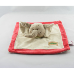 Doudou éléphant gris foulard orange BENGY