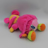 Doudou souris rose vert orange écharpe MOTS D'ENFANTS