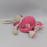 Doudou et compagnie lapin rose pétale bébé anneau Mon doudou à moi