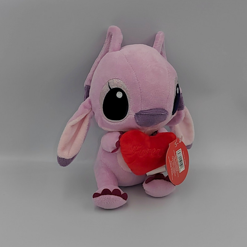 Peluche Disney Stitch avec coeur en peluche rouge 30cm Lilo et Stitch Hug