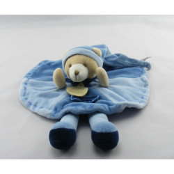 Doudou et Compagnie plat rond ours Filou bleu 