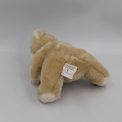 Ancienne peluche ours beige blanc SIC