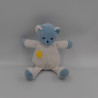 Doudou ours bleu blanc soleil Musti de MUSTELA