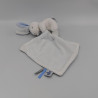 Doudou et compagnie lapin blanc bleu rayé mouchoir Matelot