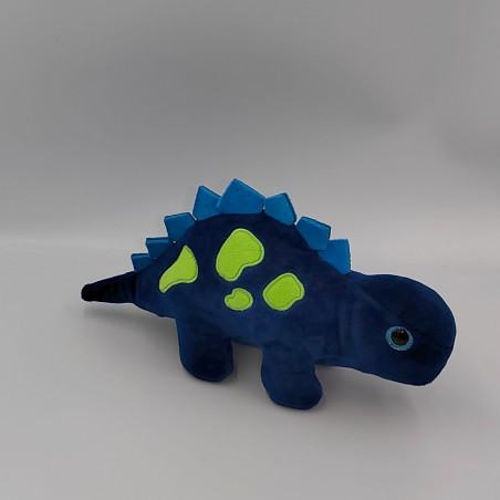 Doudou dinosaure bleu vert DPAM