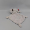 Doudou chien blanc beige étoiles mouchoir INFLUX