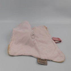 Doudou plat ours rose fusée NATTOU