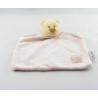 Doudou chat ours jaune rose fleurs AMTOYS BENGY