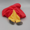 Doudou plat poupée lutin garçon coccinelle rouge jaune NICOTOY